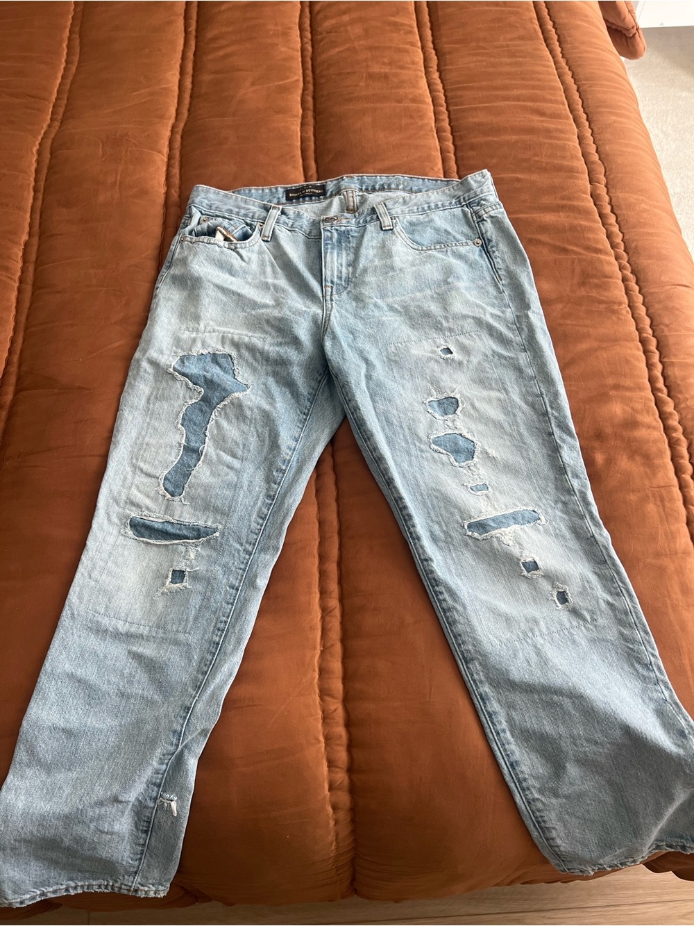 J. Crew Blue Distressed Jeans size 30